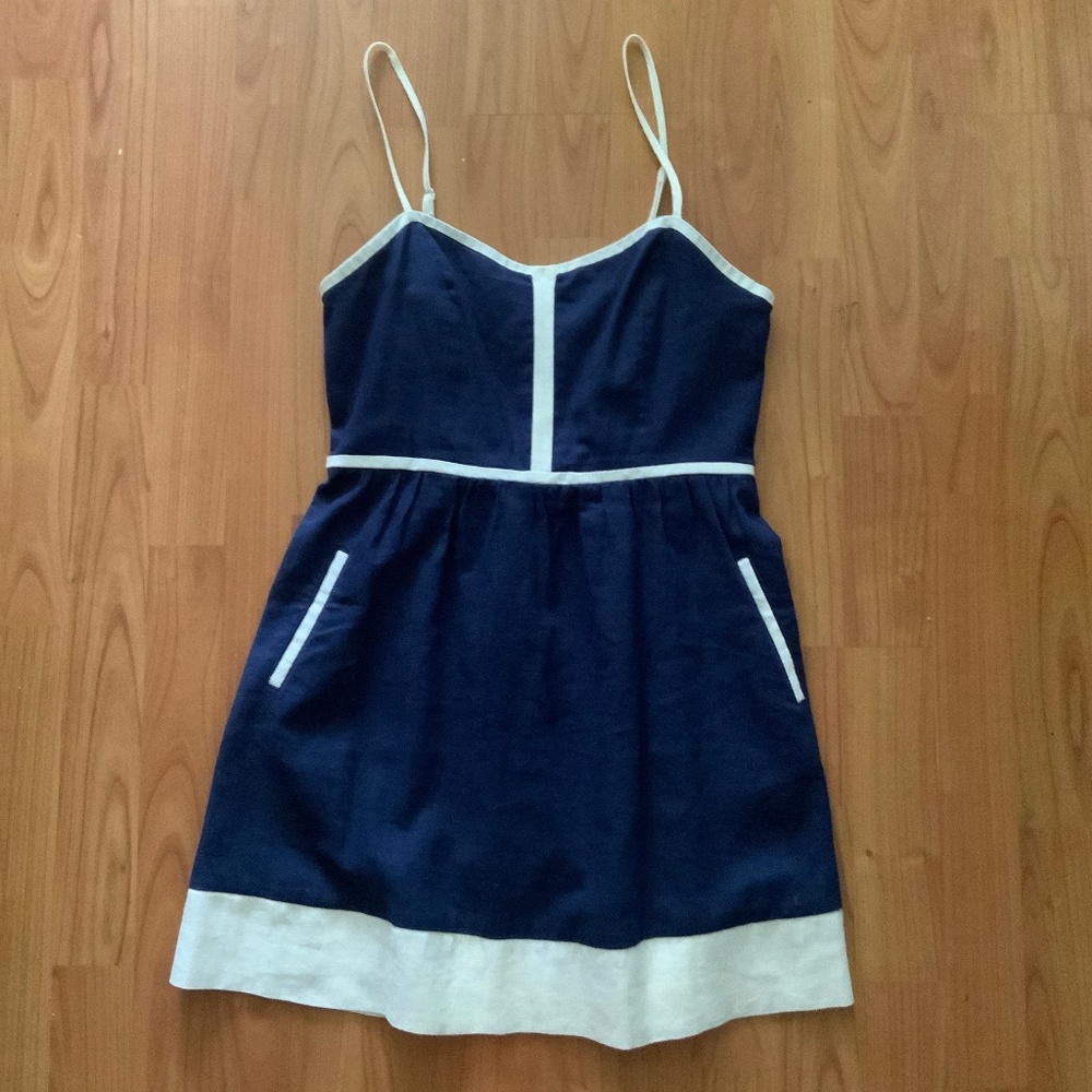 CUTE NAVY AND WHITE ,SUMMER DRESS